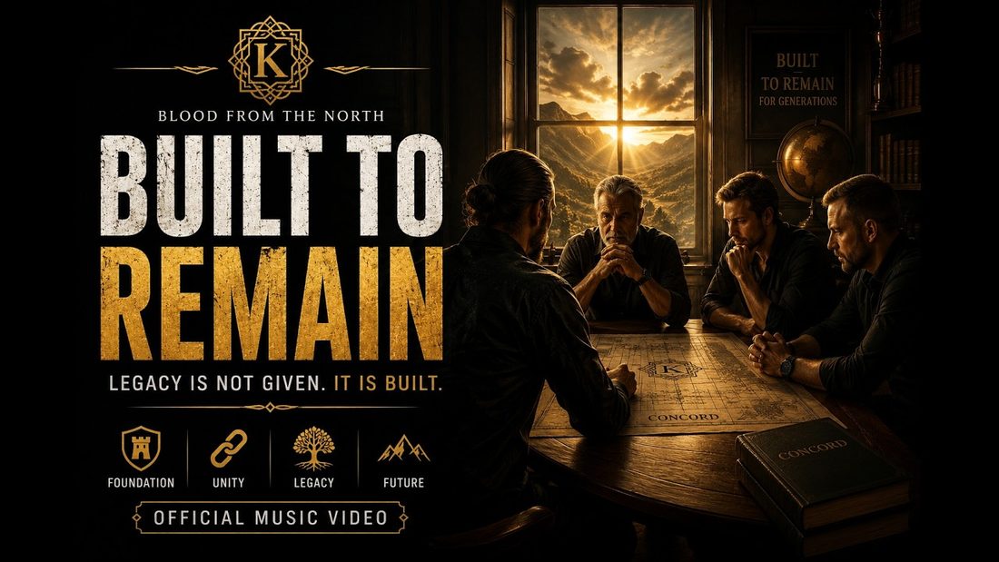 Blood From The North — Built To Remain official lyric video artwork